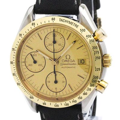 OMEGA Speedmaster 18K Gold Steel Automatic Mens Watch 3712.10 Polished. catalog 
