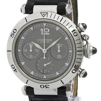 CARTIER Pasha 38 Chronograph 2004 Christmas LTD Watch W3107355 Polished. catalog 
