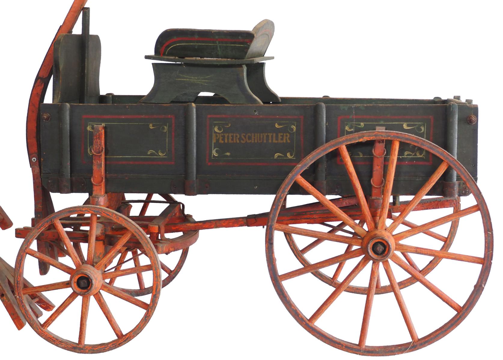 Chupp Auctions & Real Estate LLC | Farm Primitives - Box Wagons - Wagon Seats - Goat Wagons - Advertising
