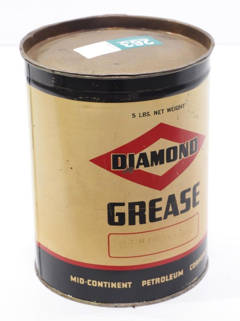 Lot 263: 5-lb Diamond Grease tin with some product