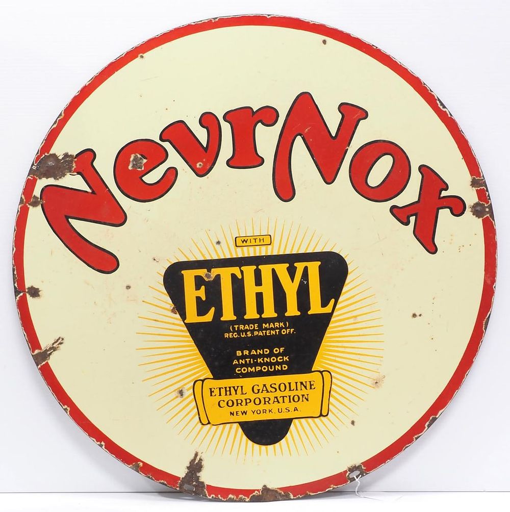Lot 358: NevrNox Gasoline sign