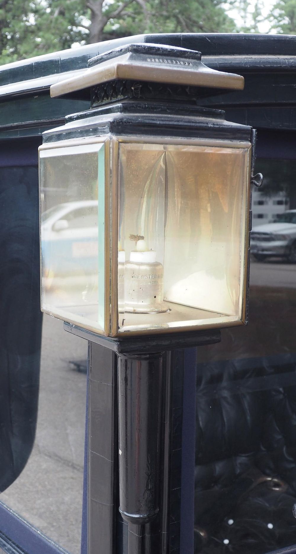 Lot 1156: Pair of original Brewster carriage lamps