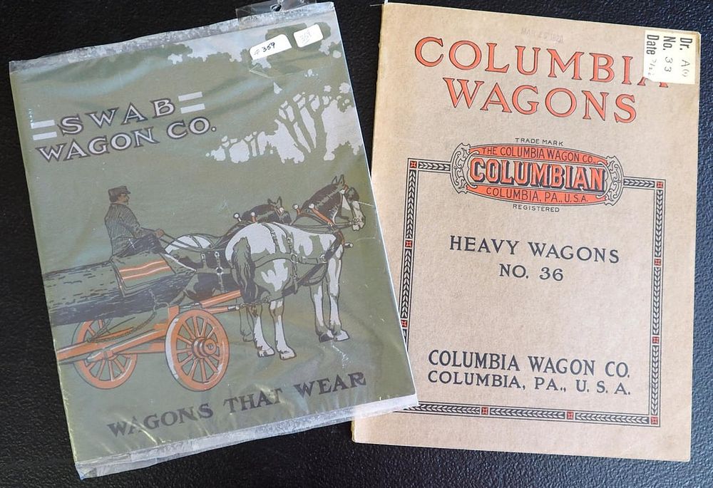 Lot 1222: (2) Early wagon catalogs