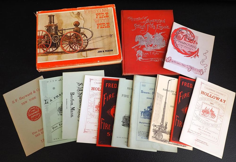 Lot 1234: Fire related paper advertising