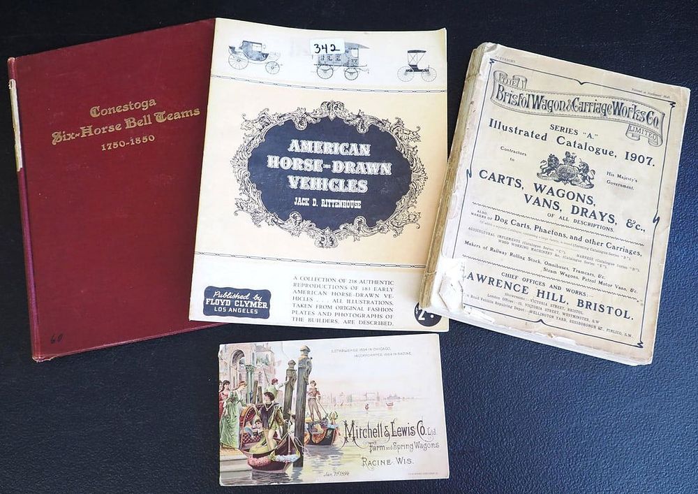 Lot 1238: (4) Horse-drawn wagon related books