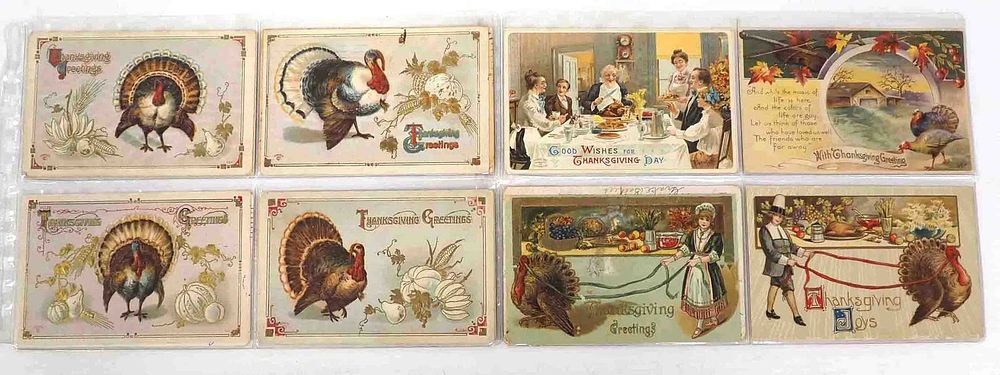 Lot 1148: (16) Early Thanksgiving postcards