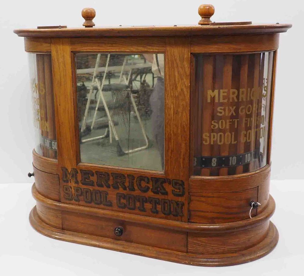 Lot 1180: Merrick's Spool Cotton spool cabinet