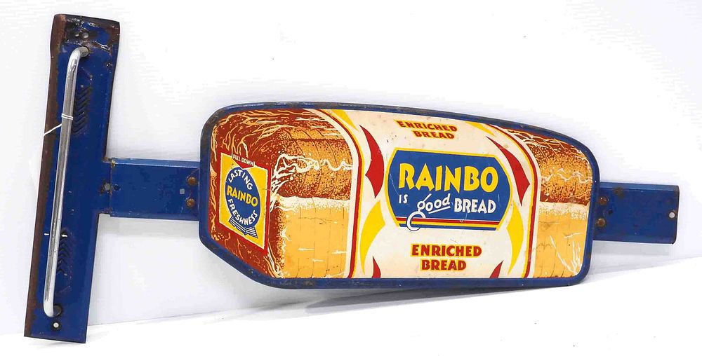 Lot 1189: Rainbo Bread door push with handle