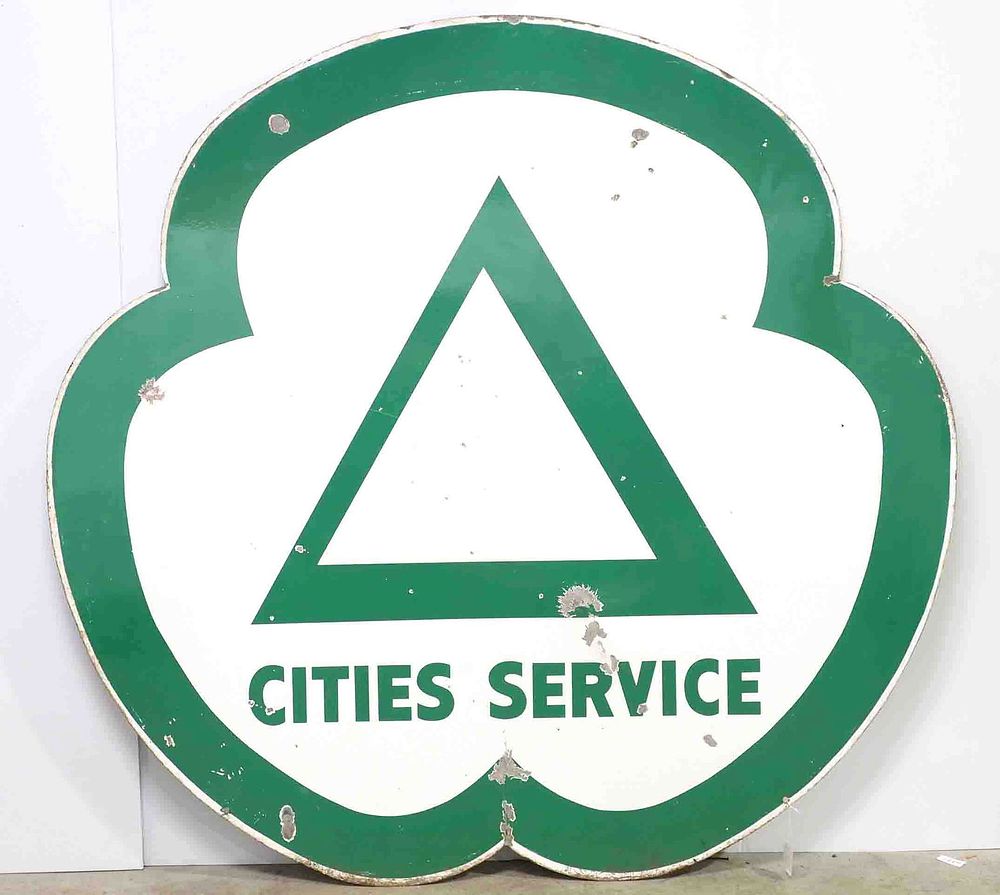 Lot 1283: Cities Service sign