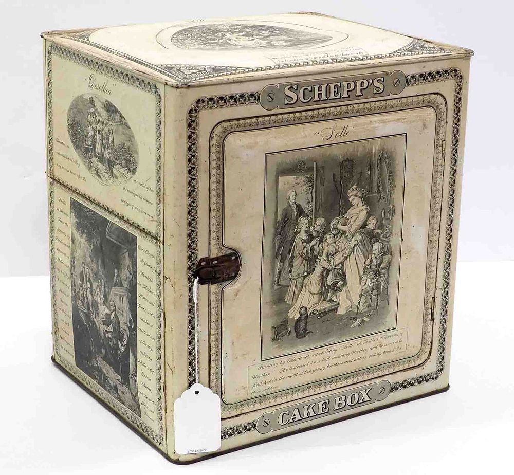 Lot 1300: Schepps tin cake box