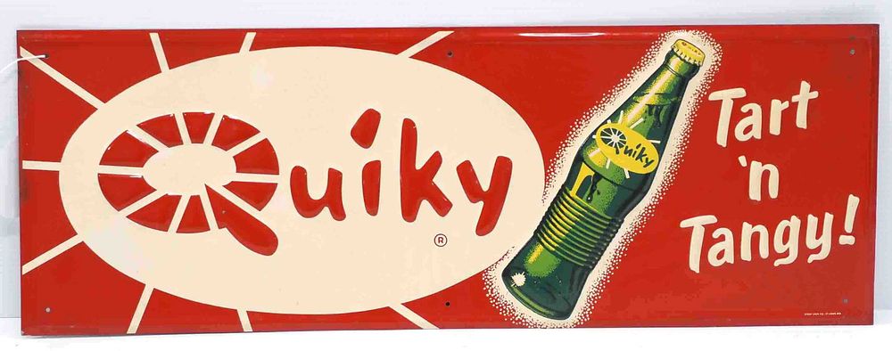 Lot 1380: Quiky Tart 'n Tangy sign