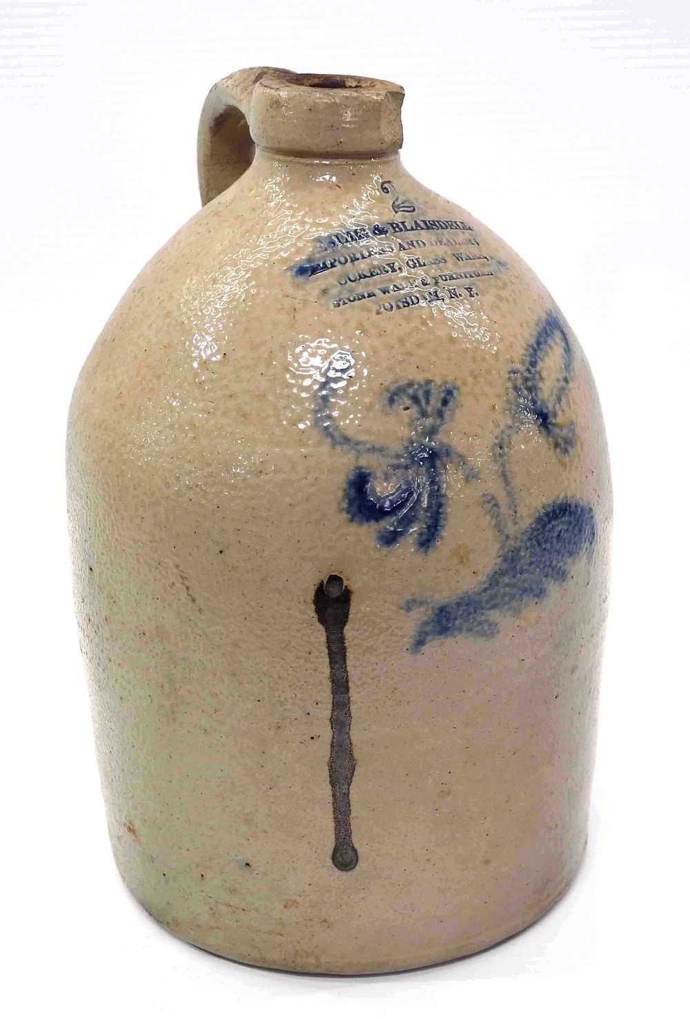 Lot 1391: Leslie & Blaisdell 2-gallon crock
