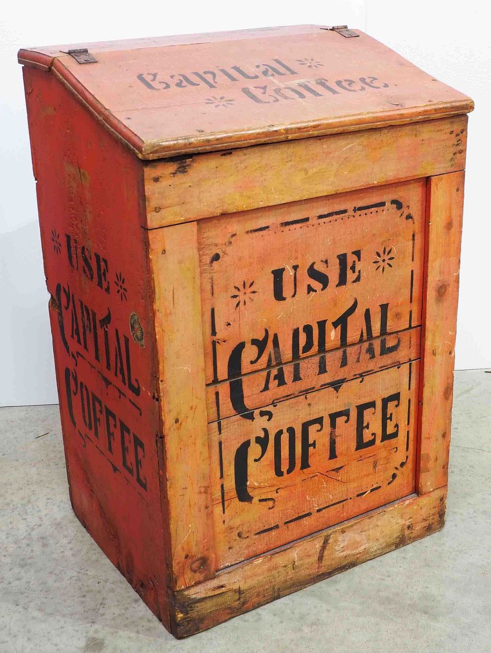 Lot 1398: US Capital Coffee country store coffee bin