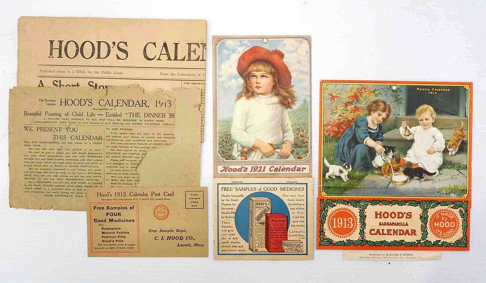 Lot 1405: Hood's paper advertising