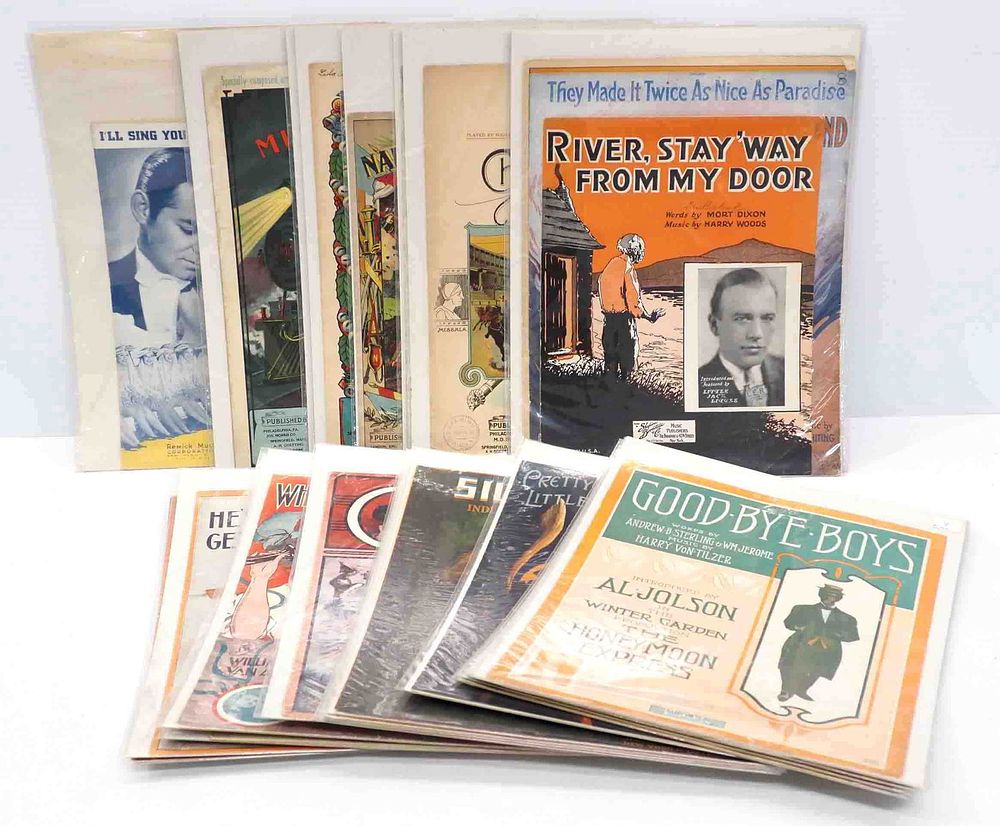 Lot 1432: Assorted musical advertising posters