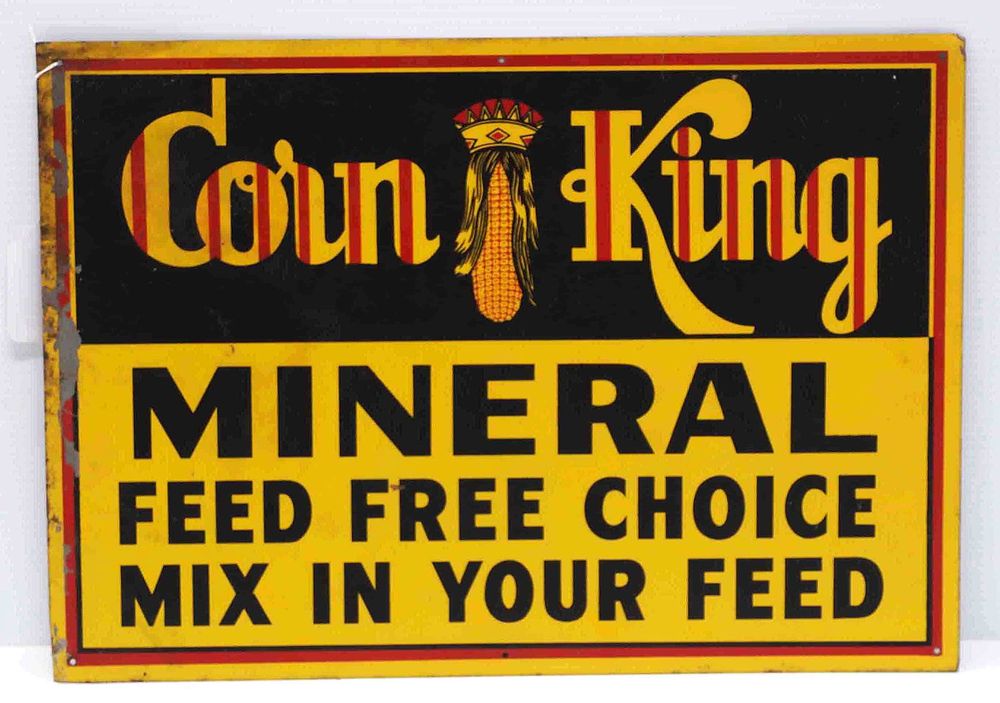 Lot 29: Corn King Mineral sign