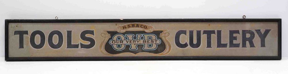 Lot 247: OVB Tools and Cutlery sign