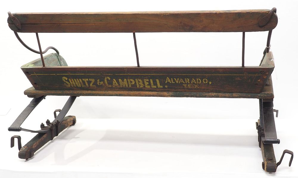 Lot 292: WM. Oehler box wagon seat