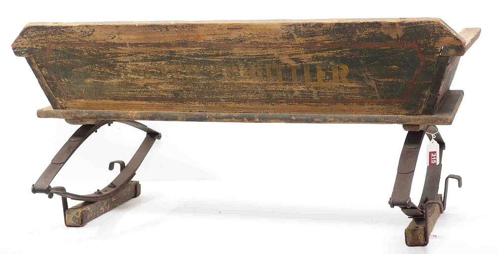 Lot 315: Peter Schuttler box wagon seat