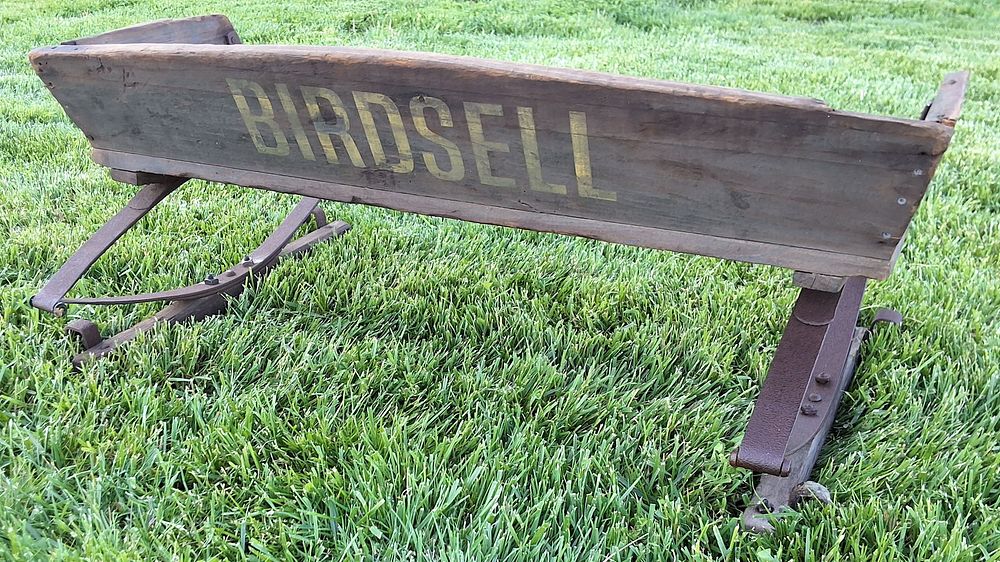 Lot 386: Birdsell box wagon seat