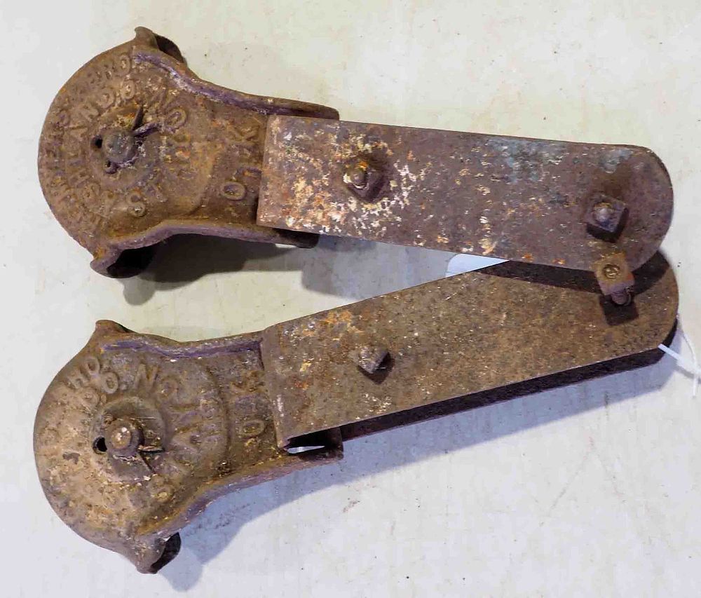 Lot 730: Pair of Myers Stayon barn door rollers