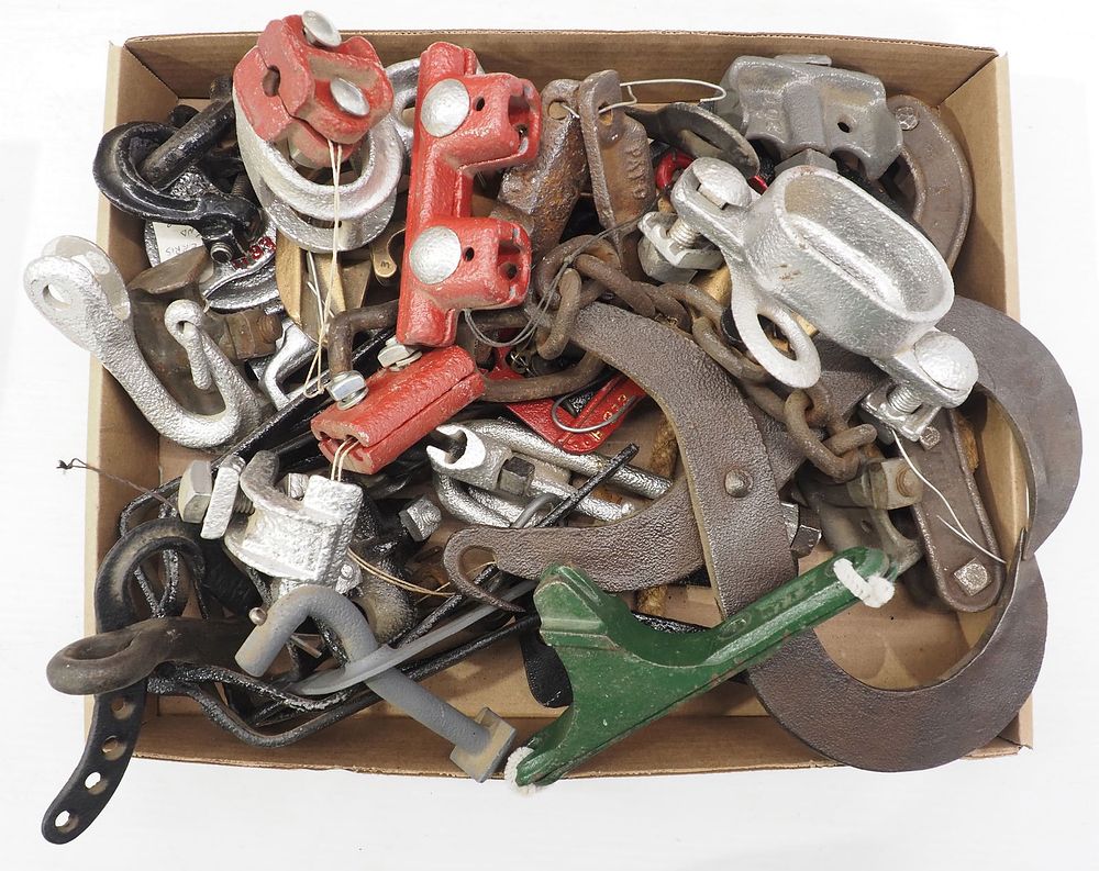 Lot 775: Box of knockers & misc