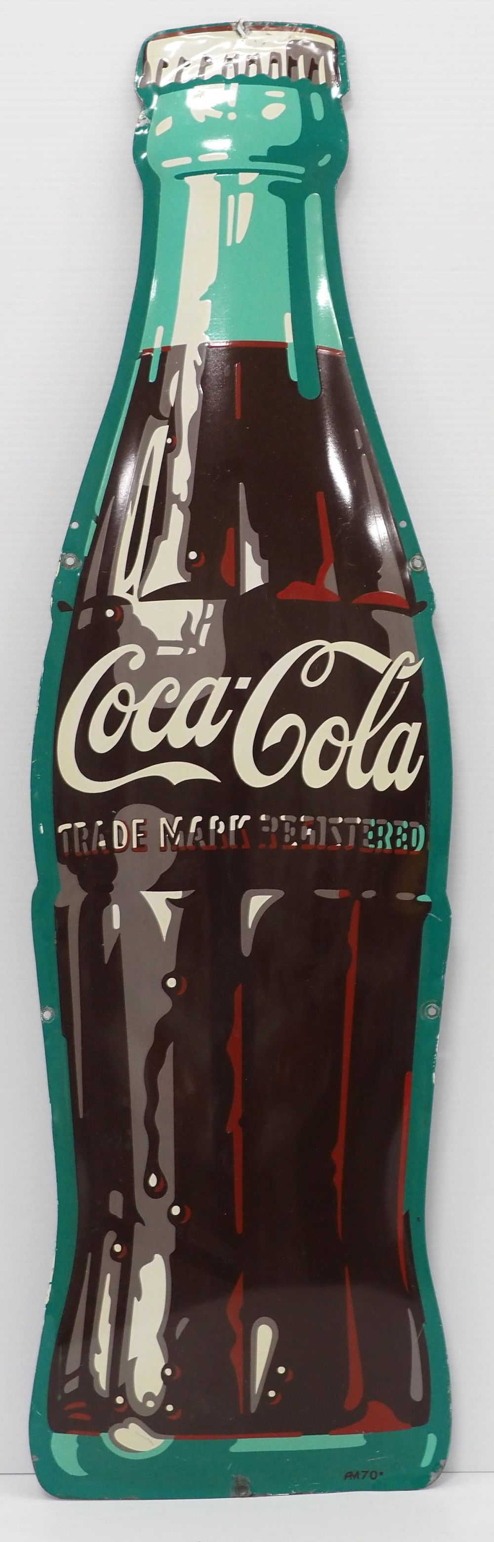 Lot 71: Coca Cola bottle sign