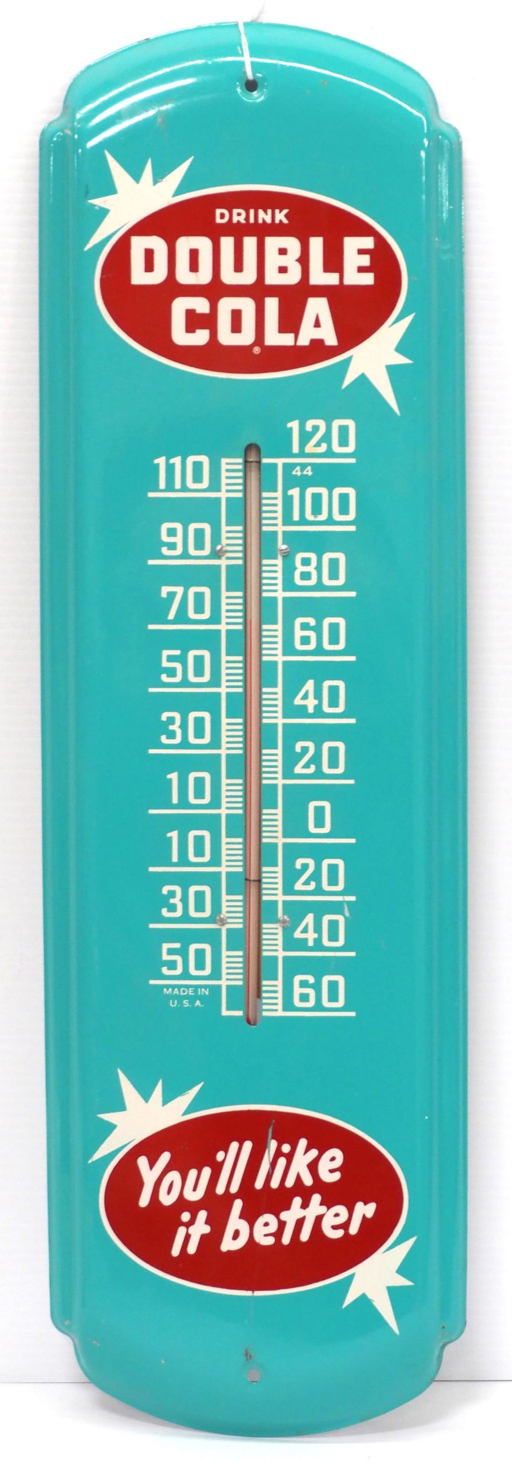 Lot 158: Double Cola thermometer