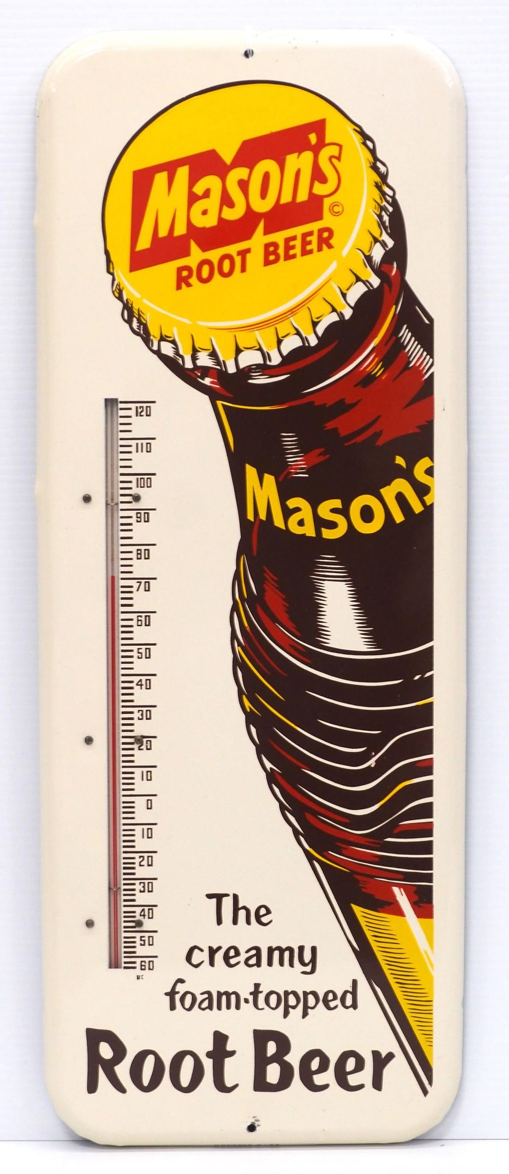 Lot 163: Mason's Root Beer thermometer