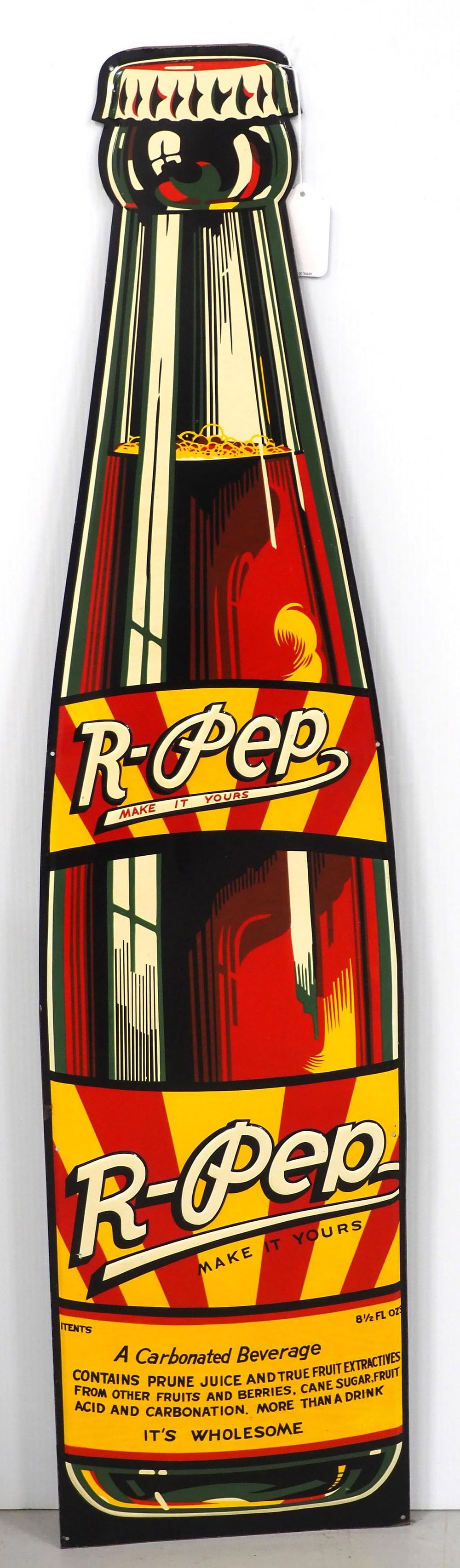 Lot 166: R-Pep bottle sign