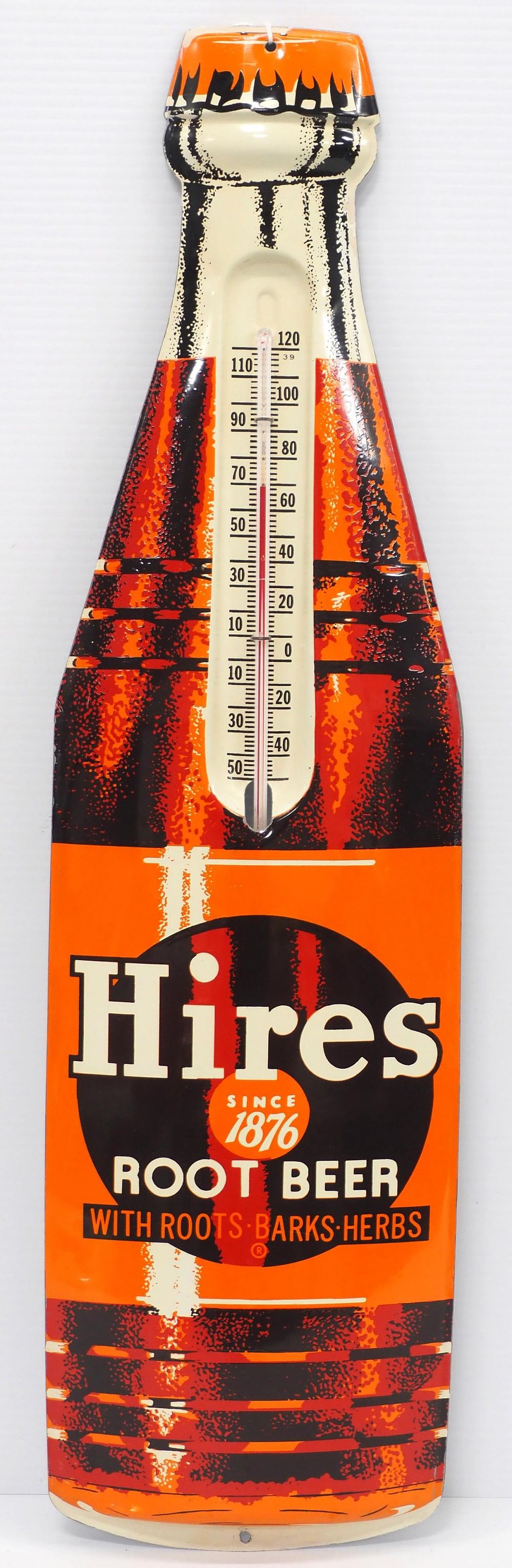 Lot 172: Hires Root Beer thermometer