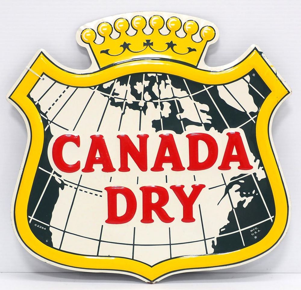 Lot 177: Canada Dry sign