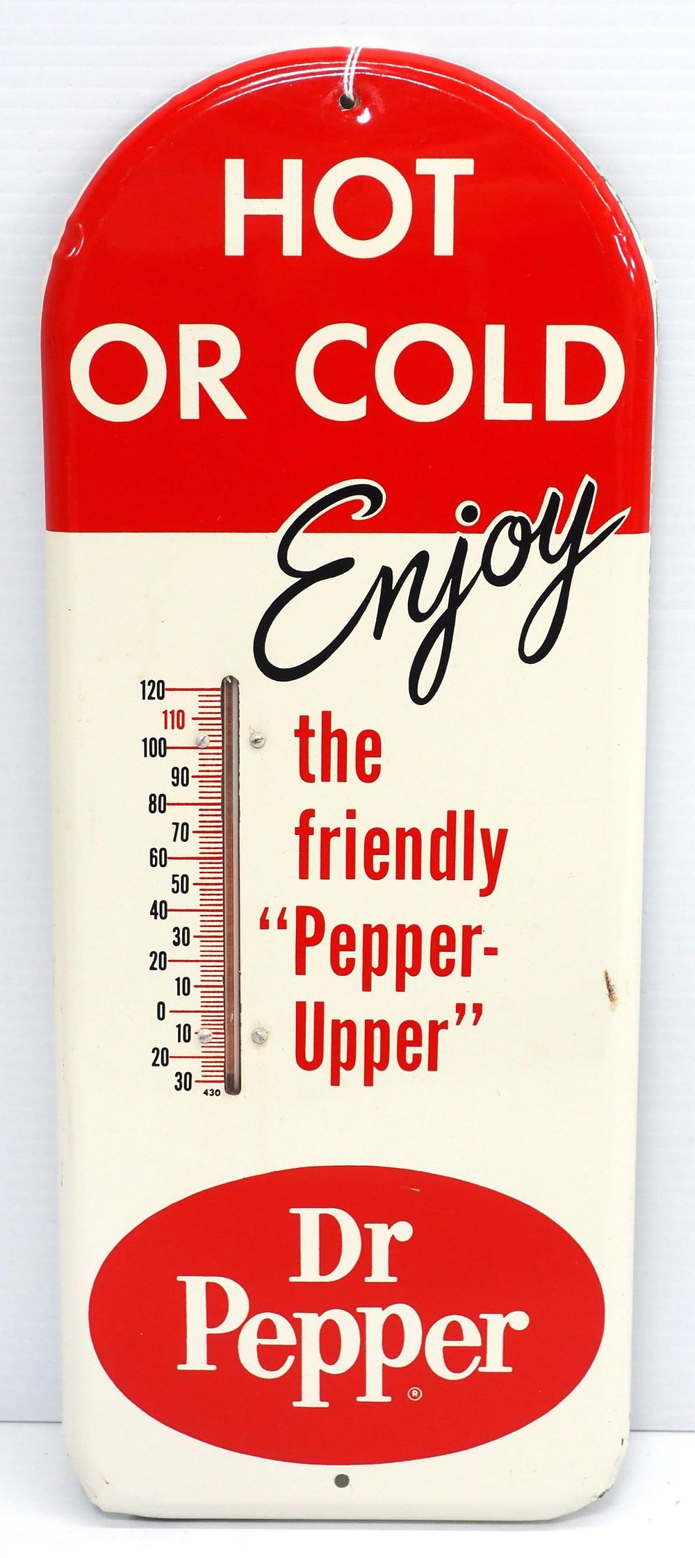 Lot 180: Dr Pepper, Hot or Cold thermometer