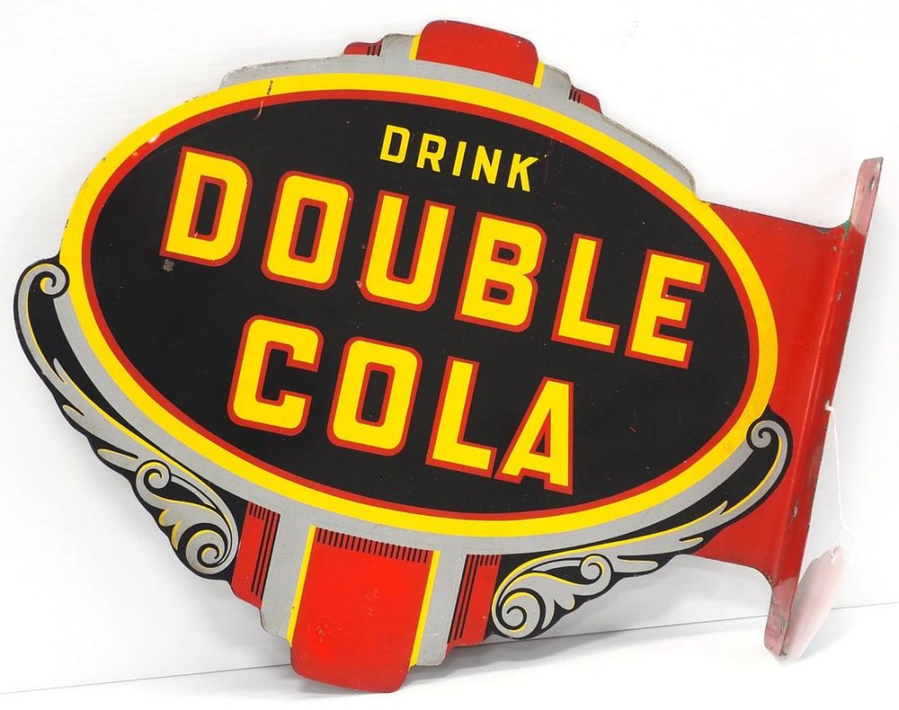 Lot 182: Drink Double Cola sign
