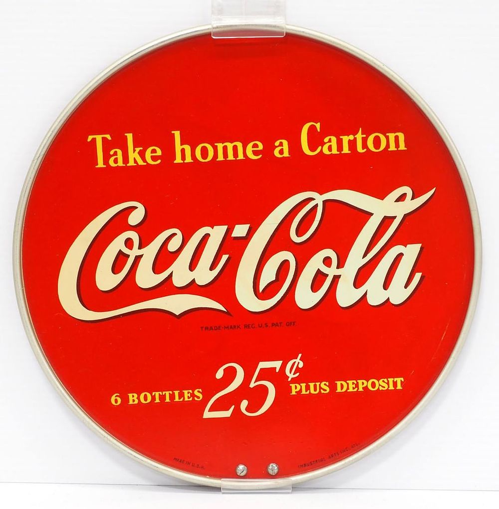 Lot 192: Coca Cola, Take home a Carton sign