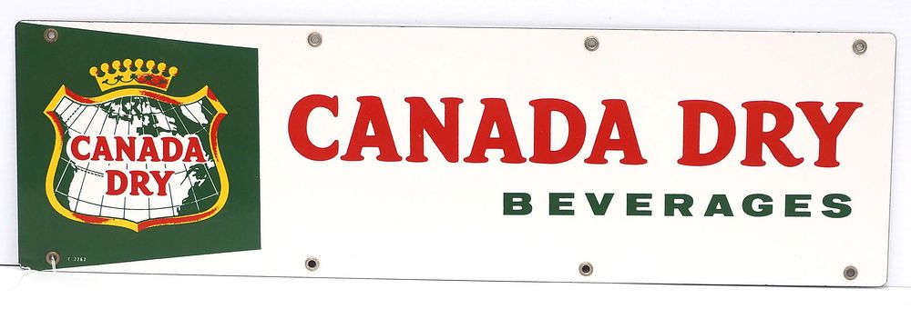Lot 233: Canada Dry Beverages sign