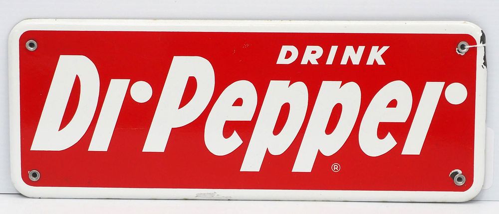 Lot 237: Drink Dr Pepper sign
