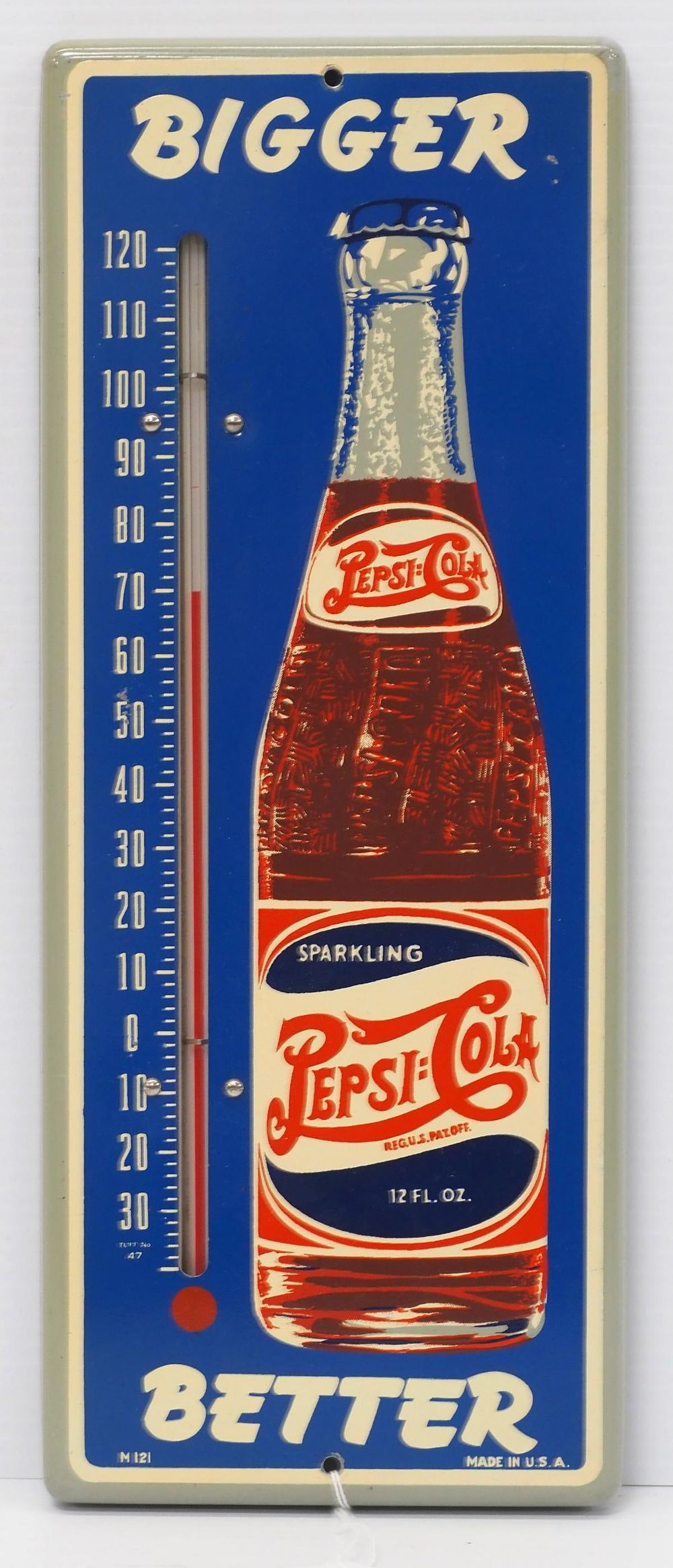 Lot 253: Pepsi Cola, Bigger, Better thermometer