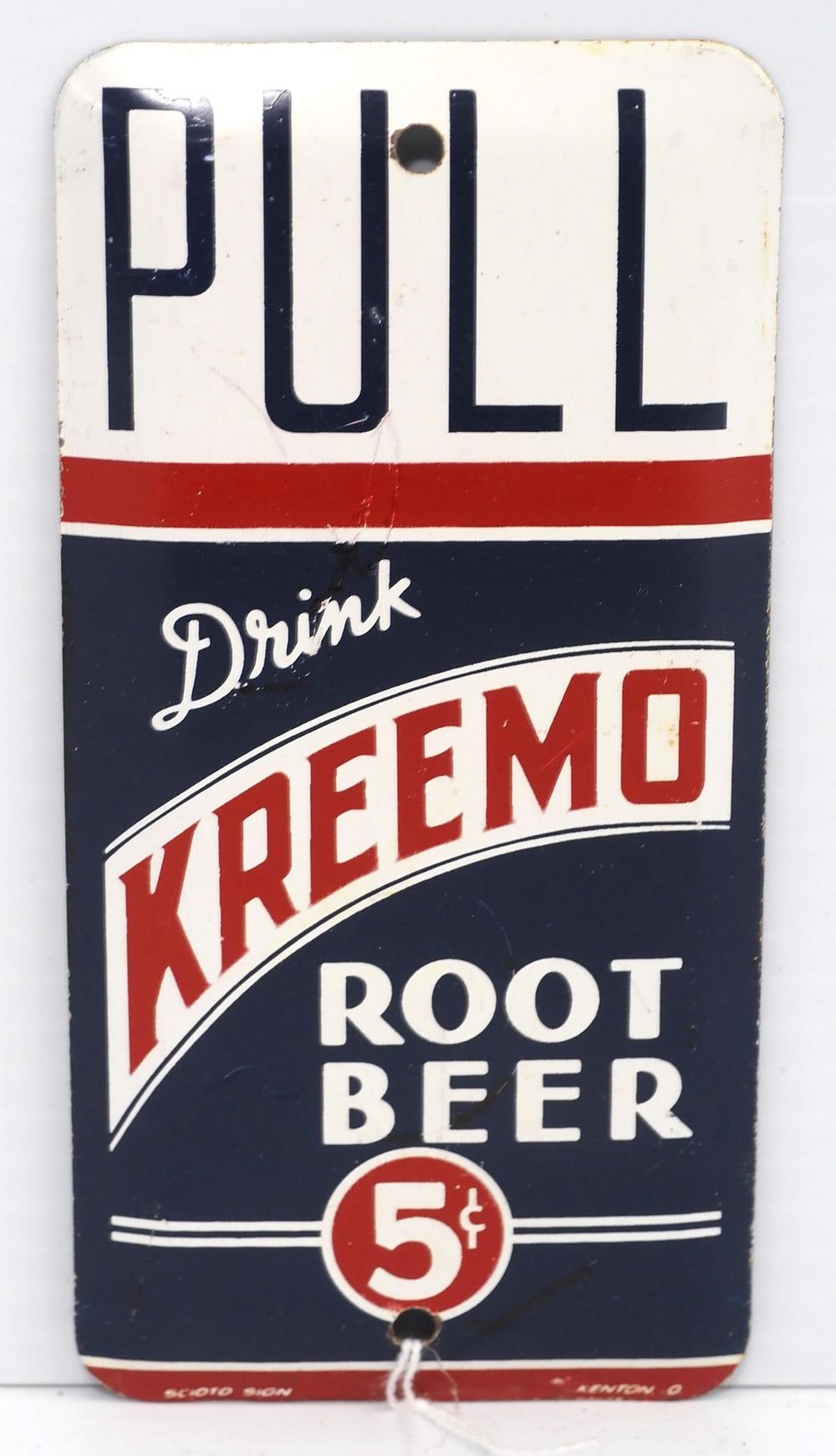 Lot 265: Kreemo Root Beer door sign