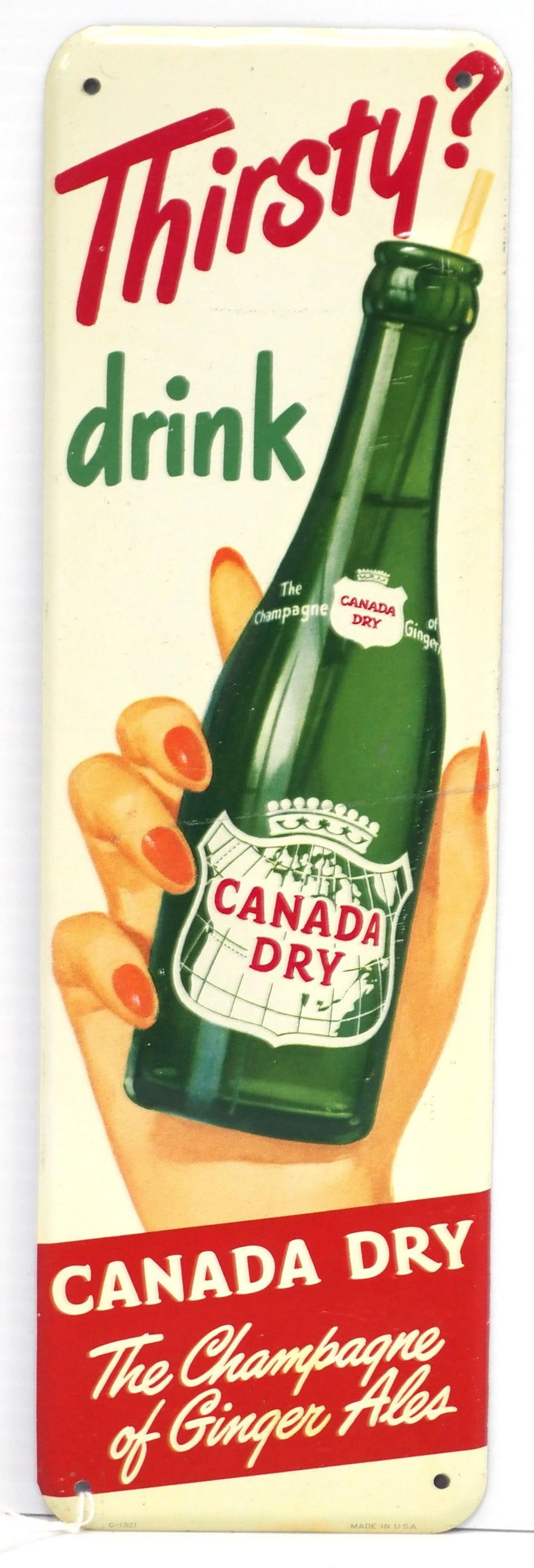 Lot 291: Canada Dry sign