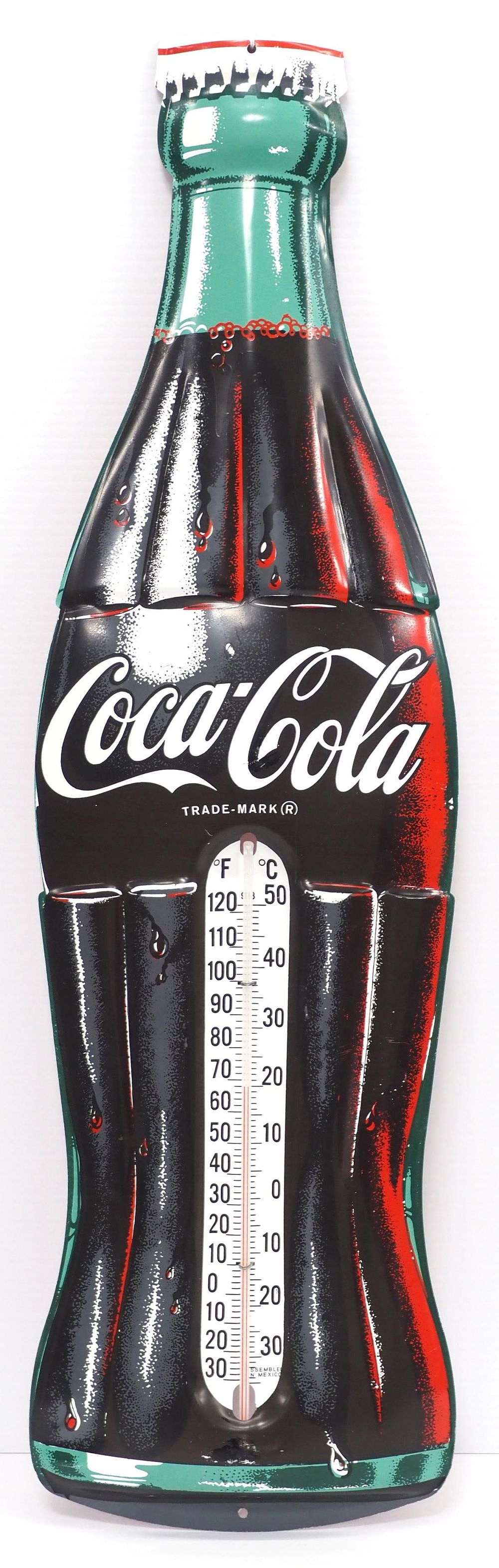 Lot 299: Coca Cola bottle thermometer