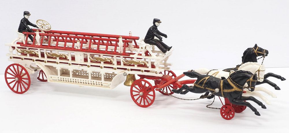 Lot 261: Kenton horse-drawn Fire Ladder Truck