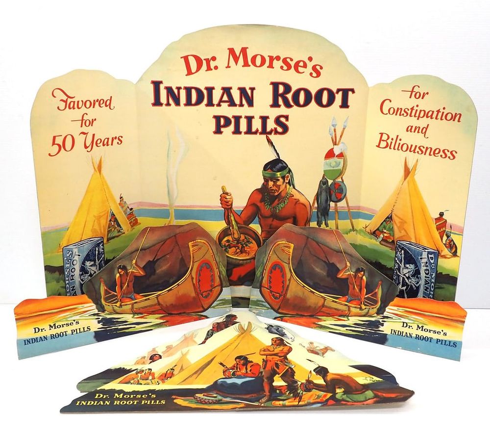 Lot 1173: Dr Morse's Indian Root Pills advertising set