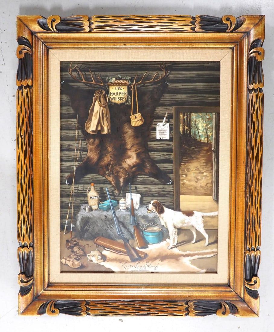 Lot 1199: Vitrolite print for I.W. Harper Whiskey