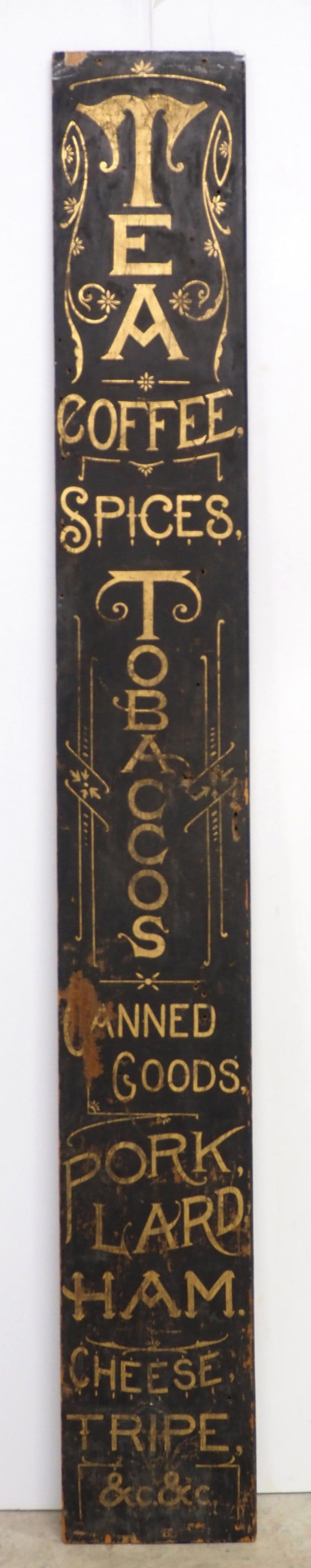 Lot 1218: Painted wood country store sign