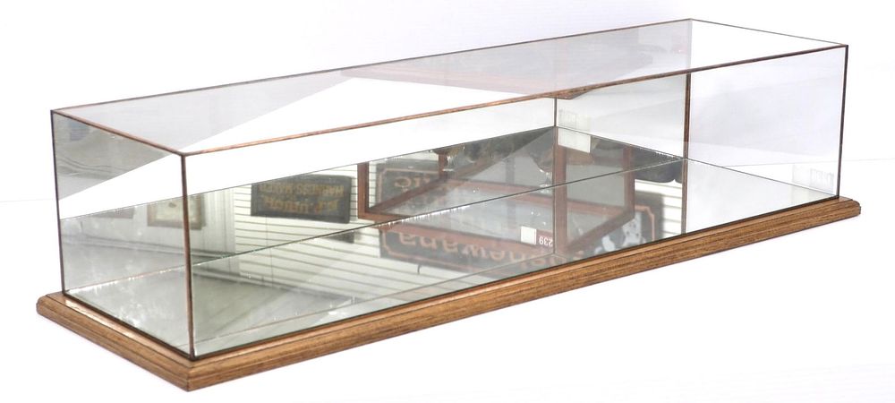Lot 1238: Showcase with wood base