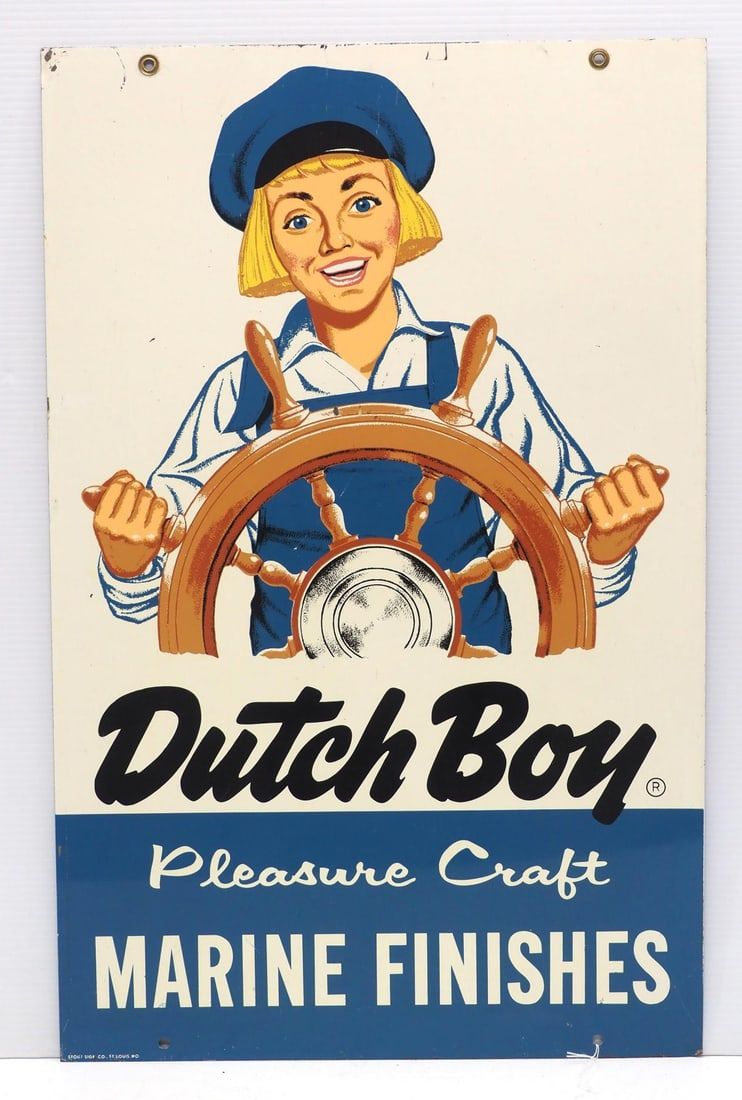 Lot 1321: Dutch Boy Marine Finishes sign