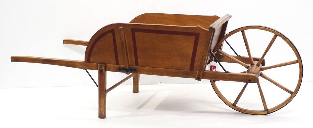 Lot 180: Paris Mfg. Co. No.5 wooden wheelbarrow