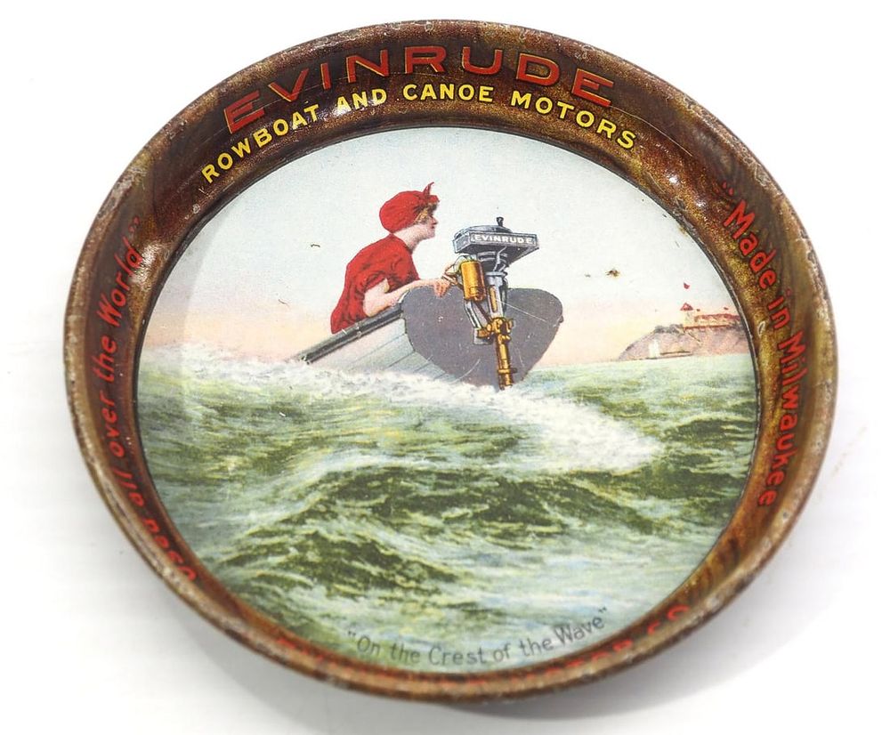 Lot 203: Evinrude Rowboat & Canoe Motors tip tray