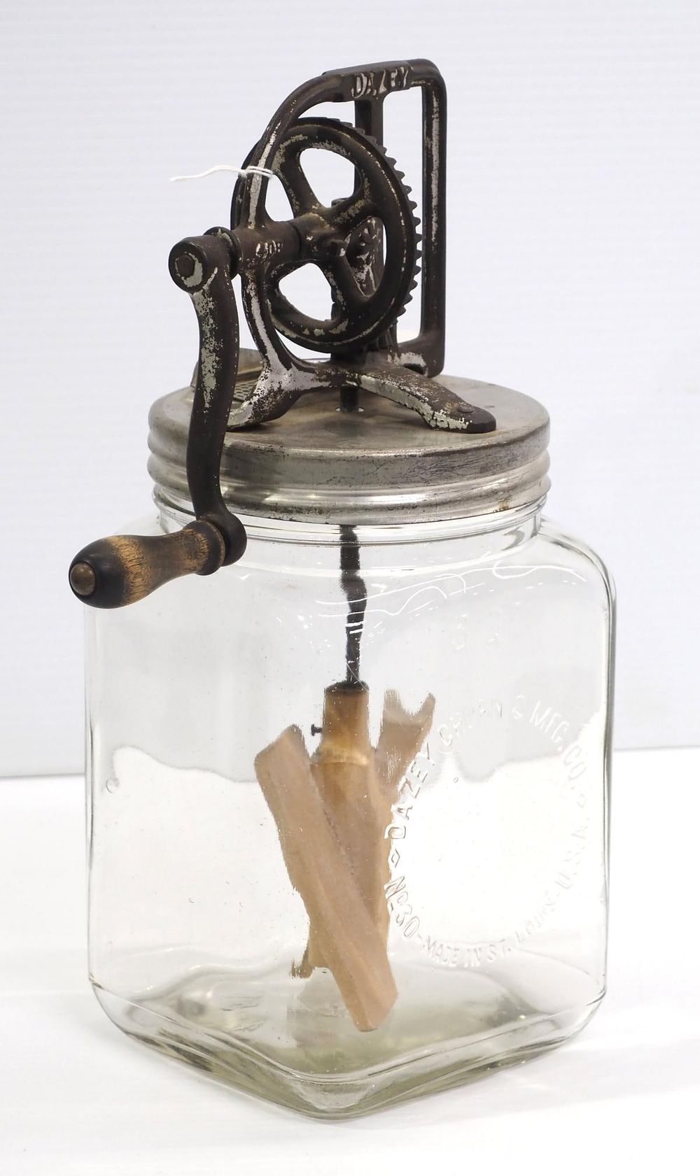 Lot 279: 3-qt Dazey butter churn
